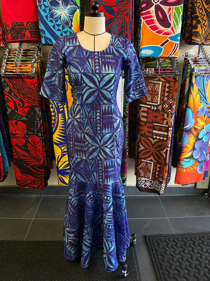 Mermaid/ Fishtail Dress - Blue & Purple
