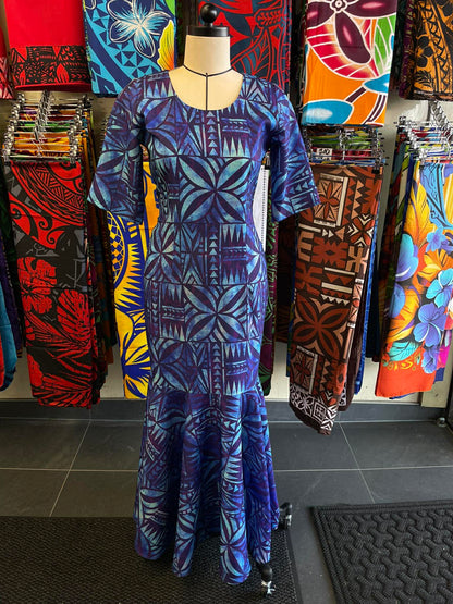 Mermaid/ Fishtail Dress - Blue & Purple