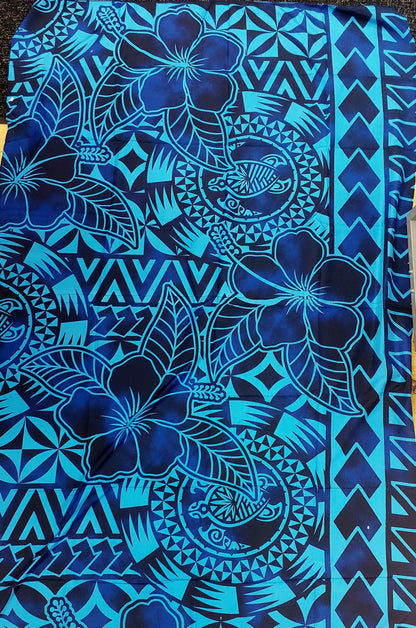Sarong / Lavalava - 2 Yards Blue