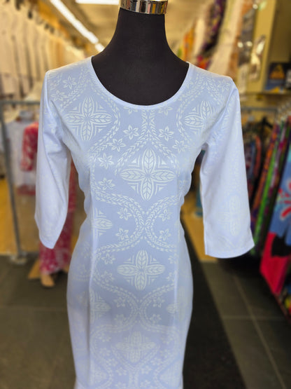 Moana Elegance White Fishtail Dress