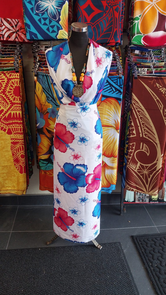 Sarong / Lavalava - 2 Yards Blue and Pink
