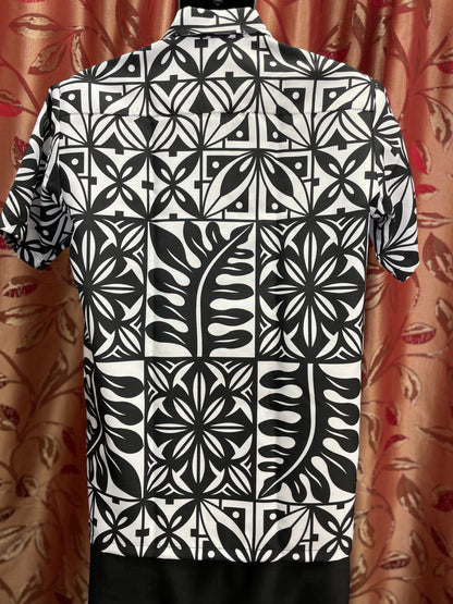 Short Sleeve Shirt - Black & White