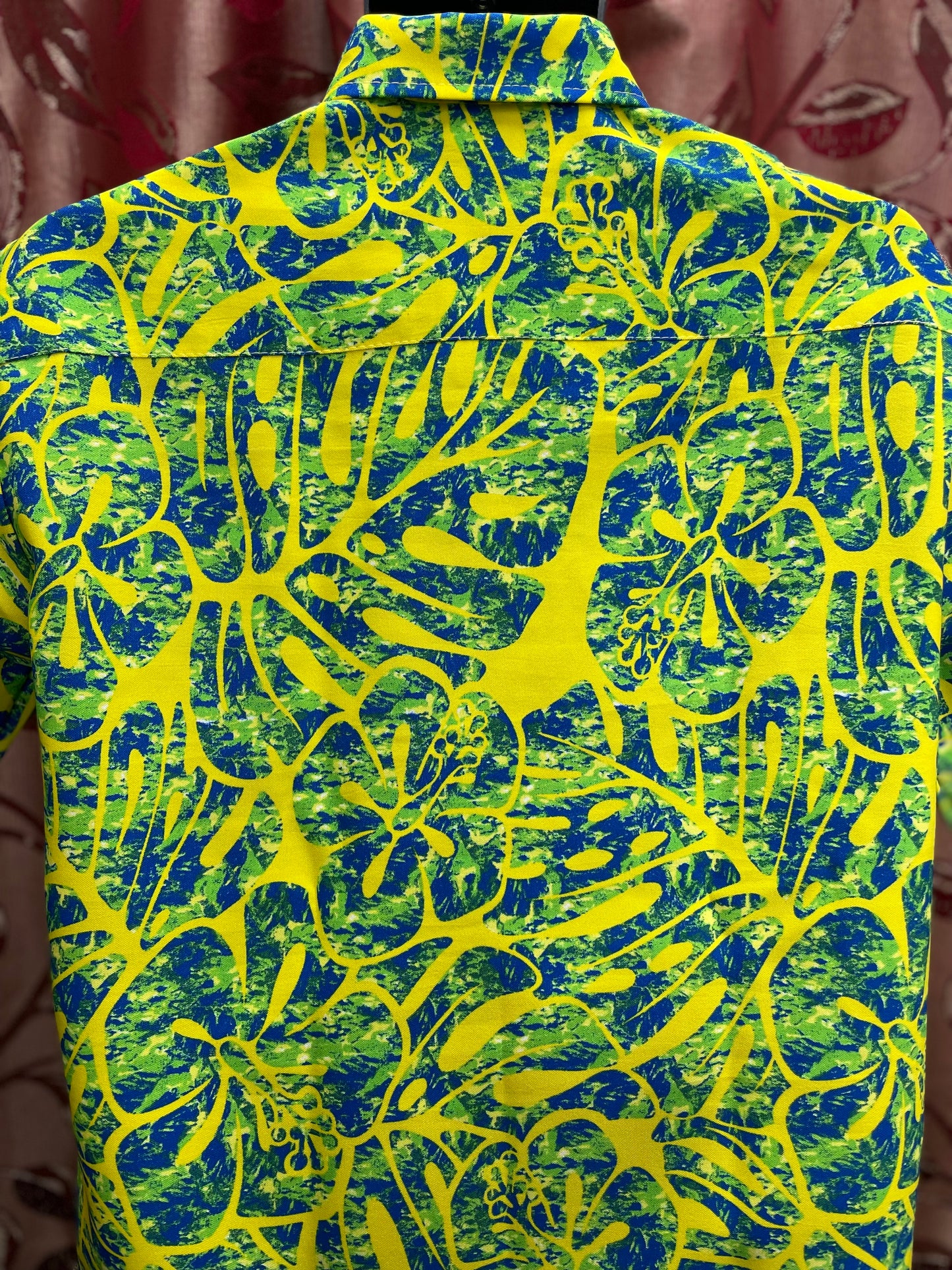 Short Sleeve Shirt - Yellow and Blue