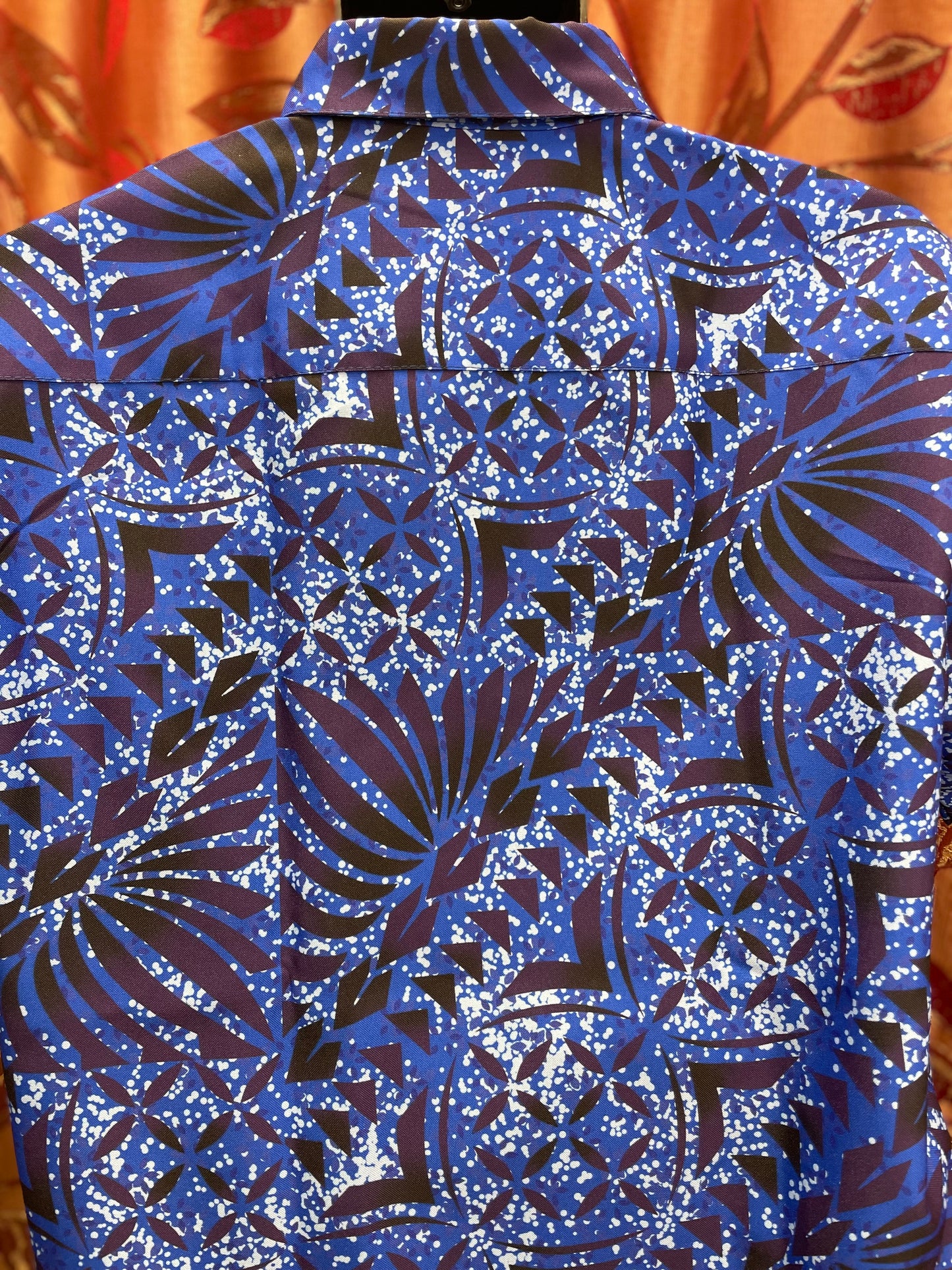 Short Sleeve Shirt - Blue and Black