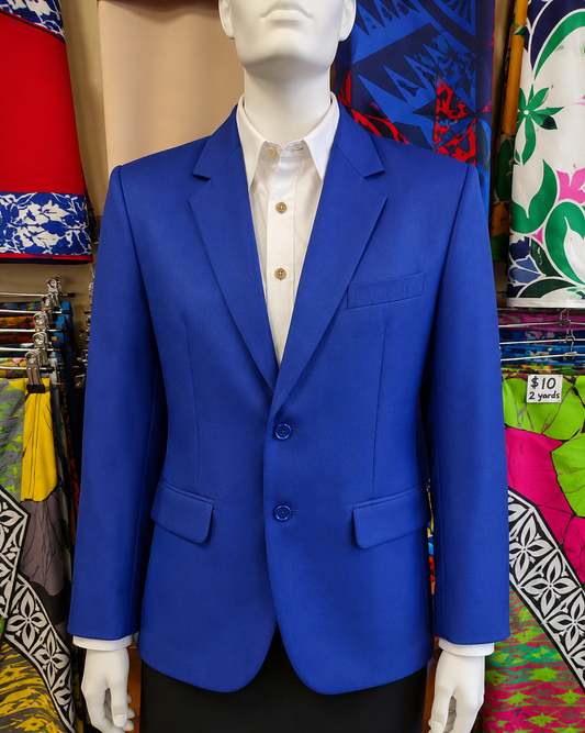 Plain Mens Blazer - Royal Blue