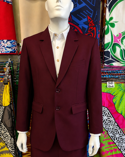 Plain Mens Blazer - Maroon